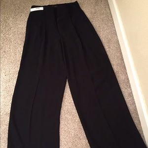 NWT J. Crew black wide lag pants sz 4